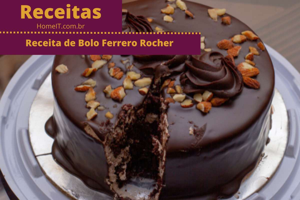 Receita de Bolo Ferrero Rocher