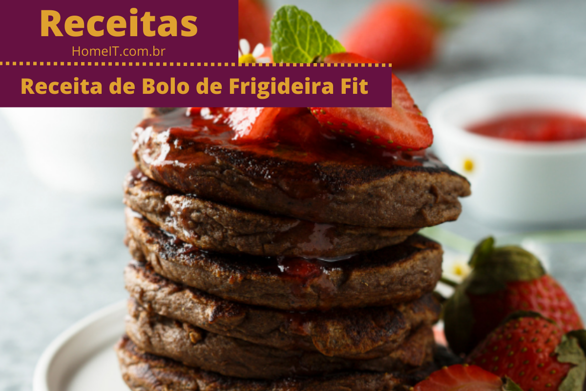 Receita de Bolo de Frigideira Fit