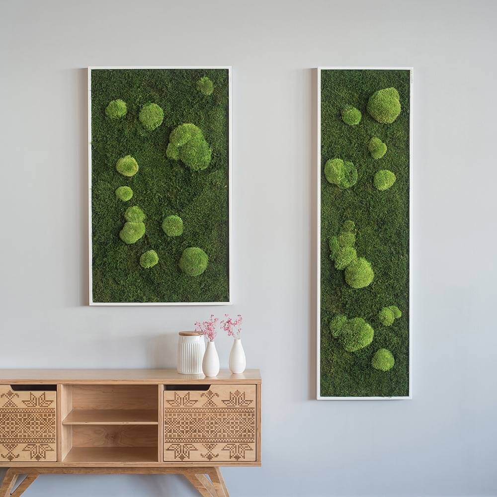 quadros verdes na decoração