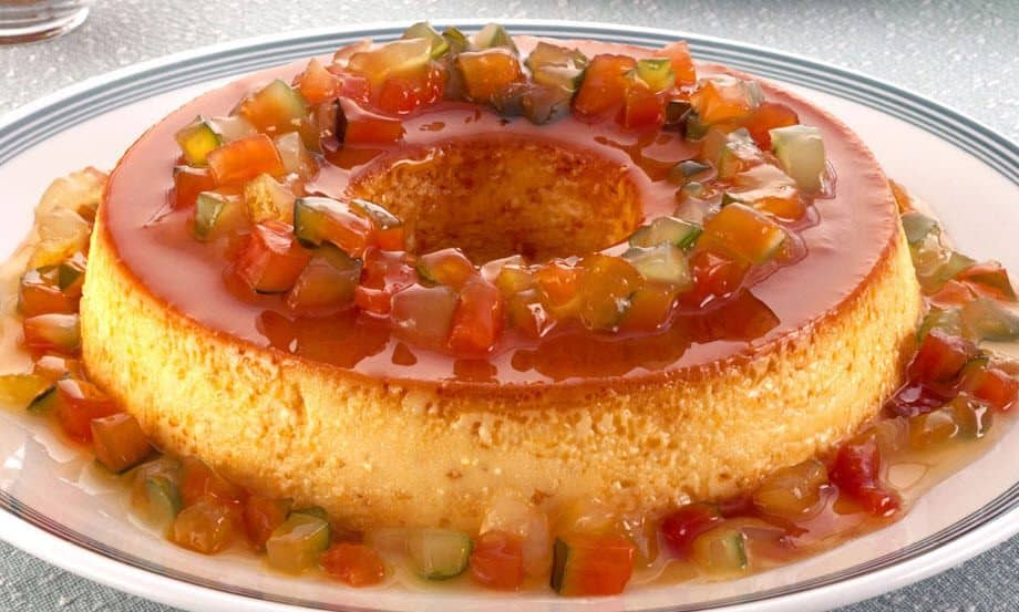 Receita de Pudim de Pão com Frutas Cristalizadas do jeitinho que a vovó fazia