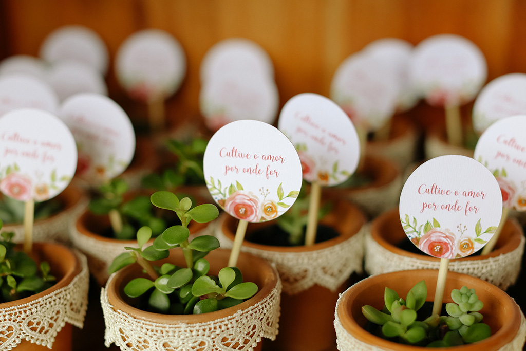 plantinha como lembrancinha de casamento