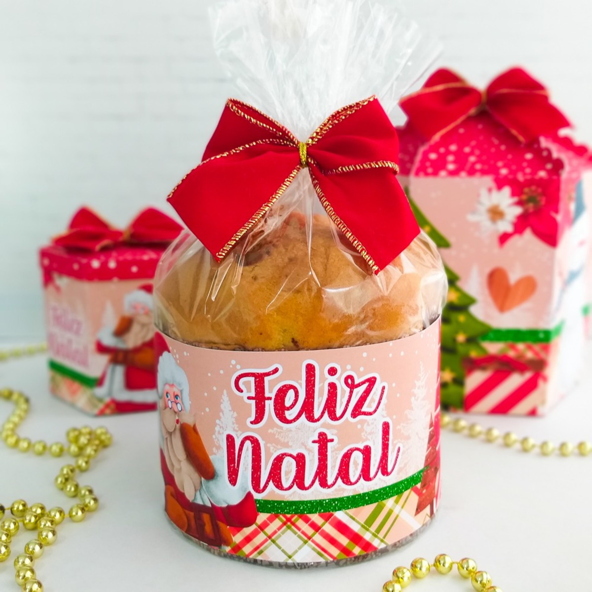 mini panetone de natal