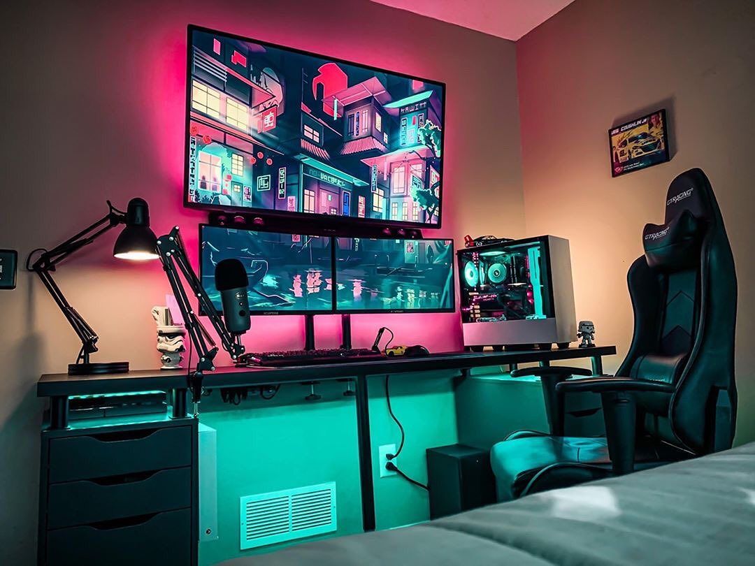 quarto gamer simples