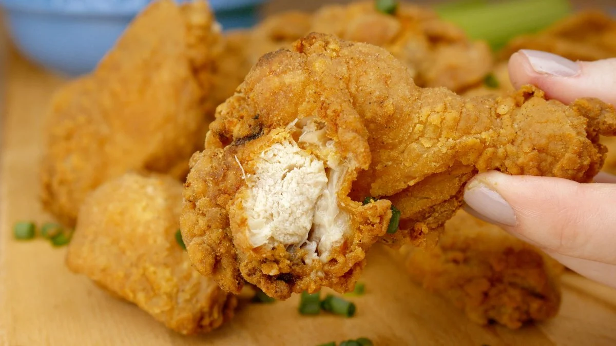 Receita de Frango Frito, receitinha igual a de boteco, crocante por fora e extremamente macio por dentro para você BABAR