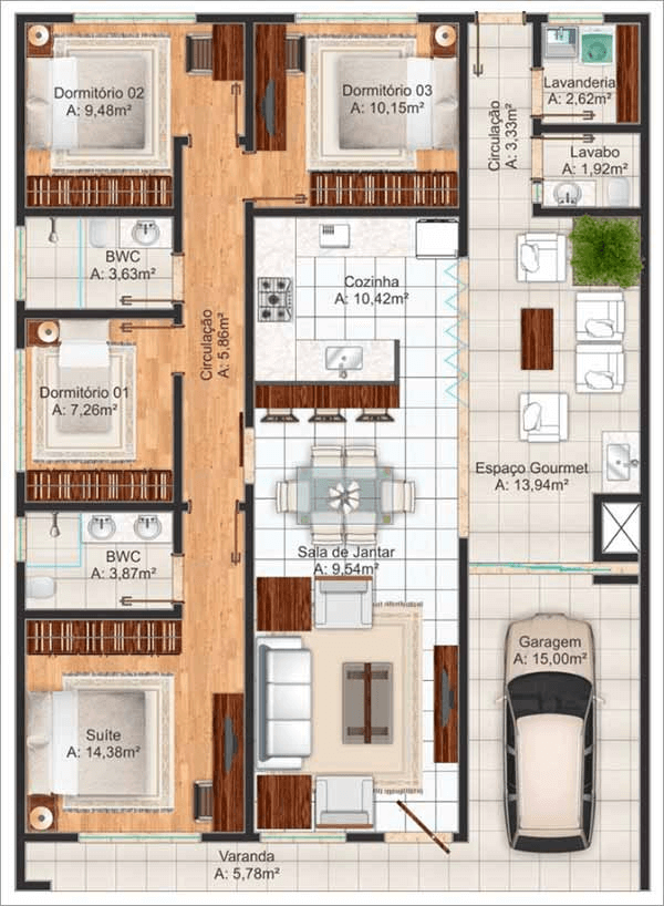 plantas de casas gigantes com 4 quartos