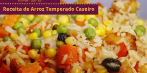 Receita de Arroz Temperado Caseiro