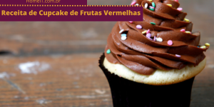 Receita de Cupcake de Frutas Vermelhas