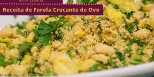 Receita de Farofa Crocante de Ovo