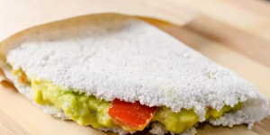 Receita de Tapioca com Guacamole. Uma combinação muito nutritiva e prática para seu dia!