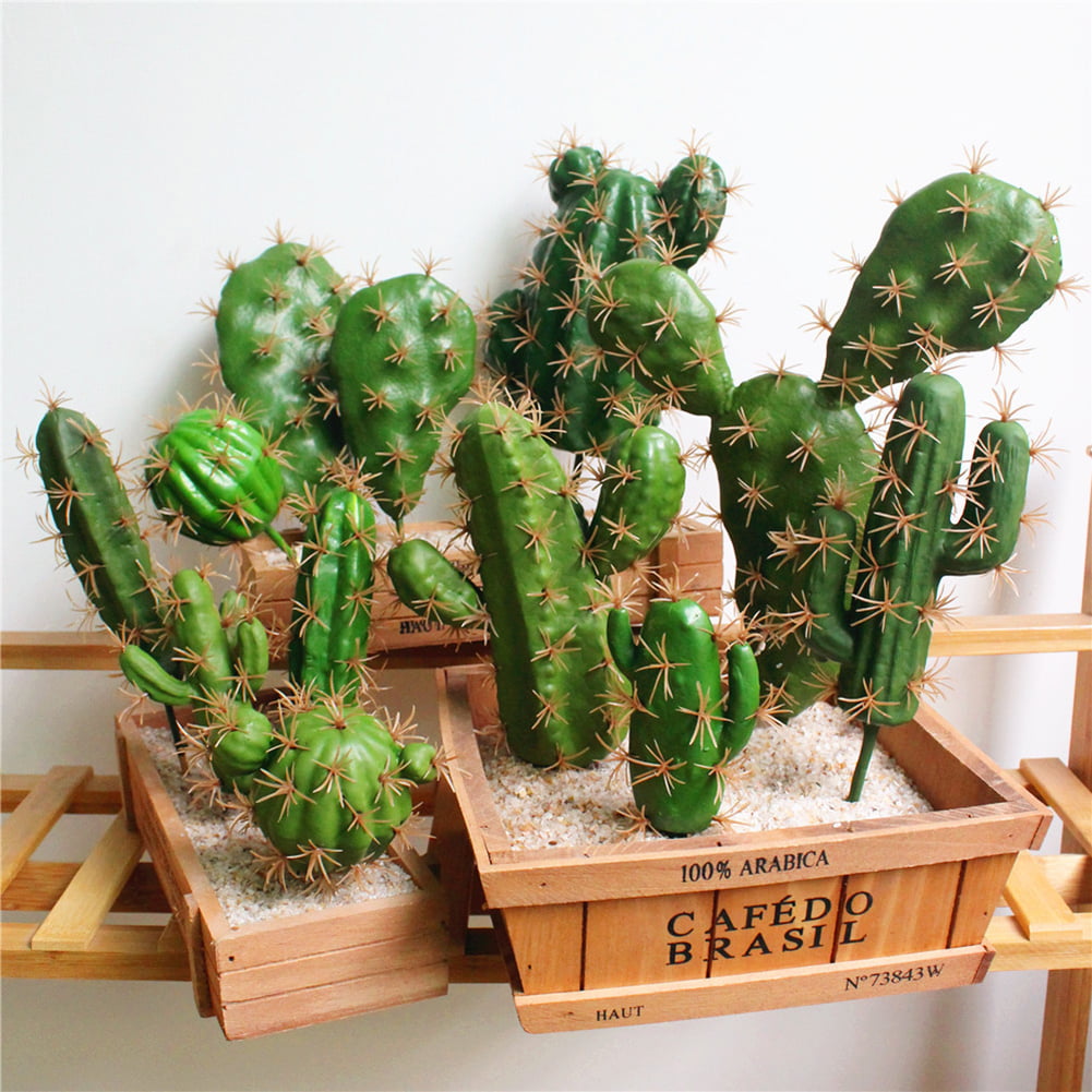 cactos artificiais para a decoração