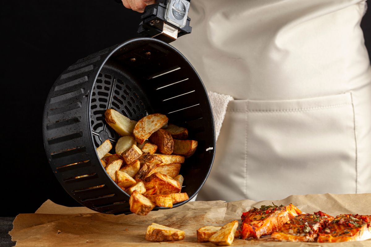 batata rústica air fryer