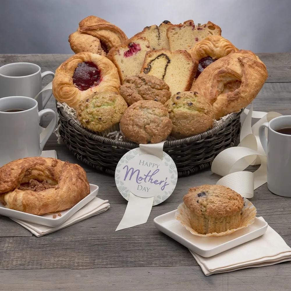 cesta de pães para dia das mães