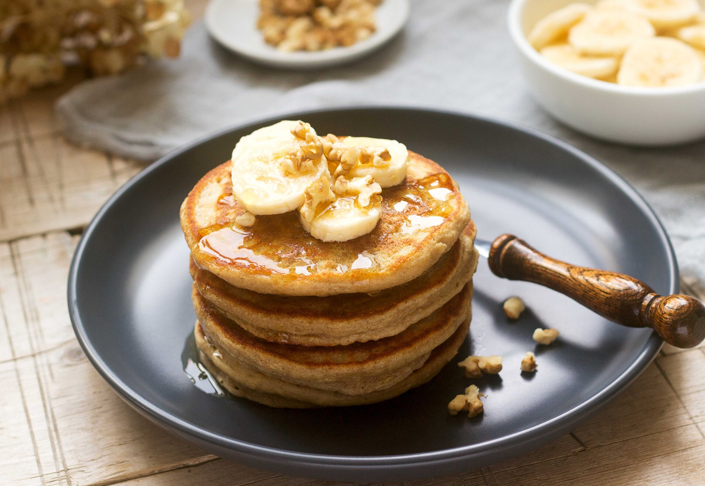 Receita de Panqueca de Banana com Pasta de Amendoim: opção cheia de proteína para começar bem o dia