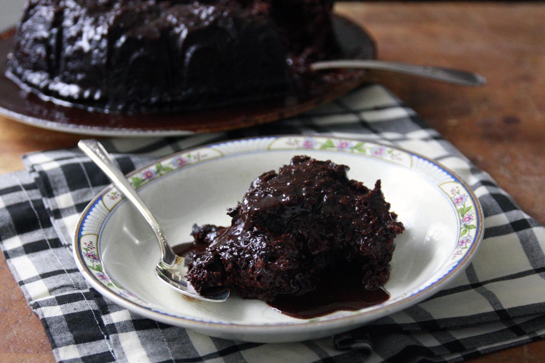 bolo de chocolate quente