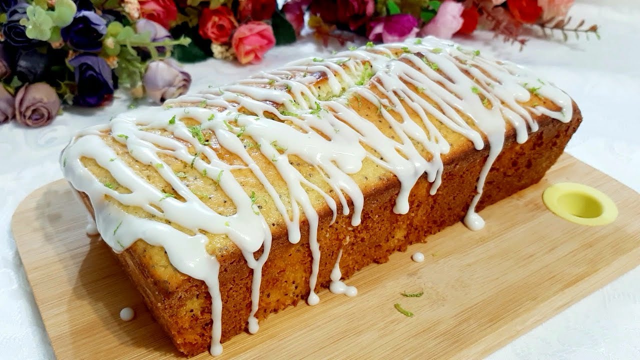 bolo de limão com sementes de papoula