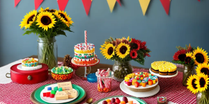 mesa de doces para festa junina