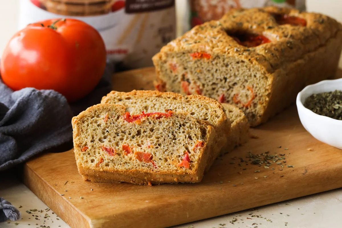 Pão com Tomate Seco sem Lactose