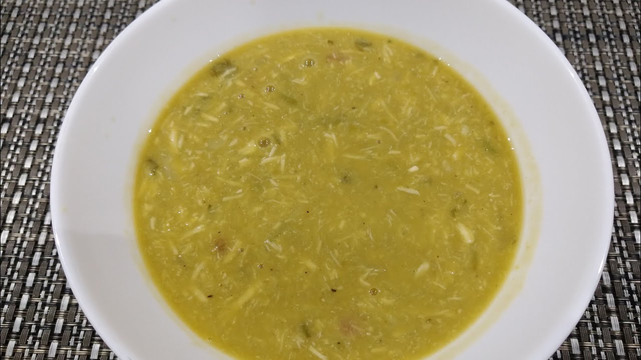 Receita de Caldo de Ervilha com Frango Desfiado