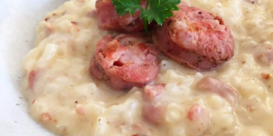 Risoto de Linguiça