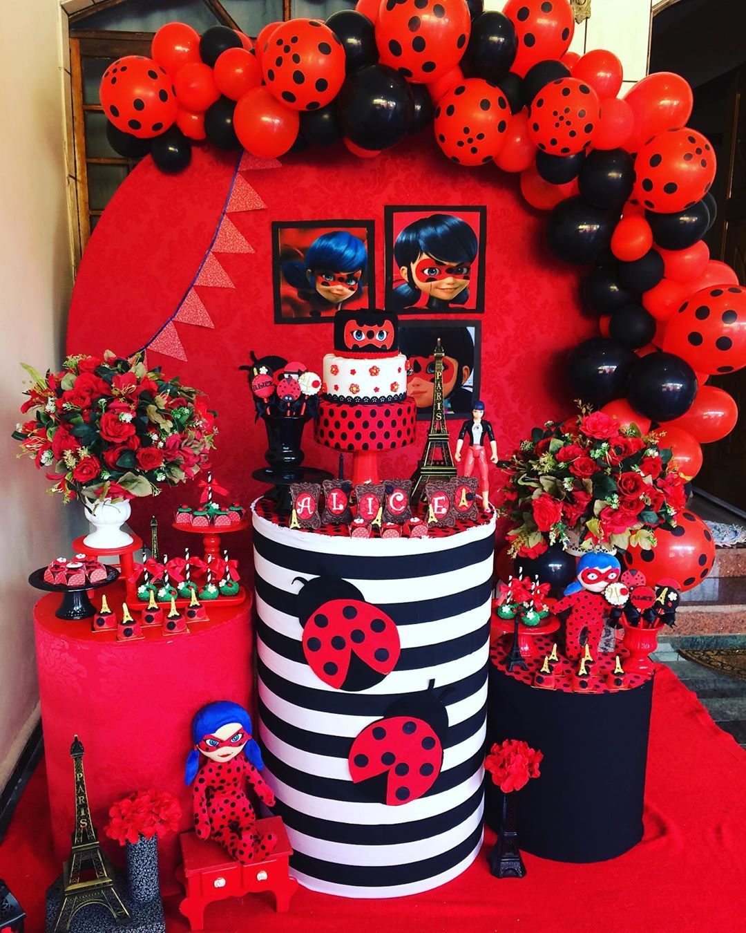 tema Ladybug para festa infantil de menina