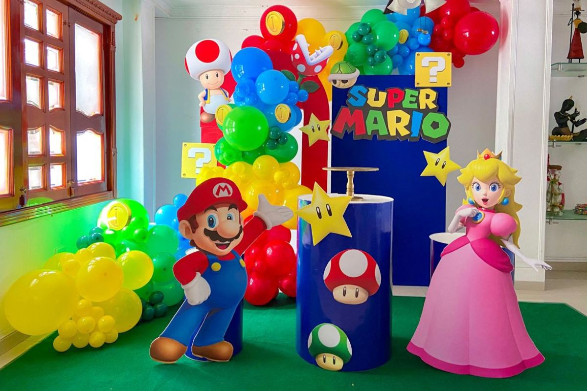 tema super mario para festa infantil