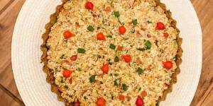 Quiche de Tofu com Lentilha