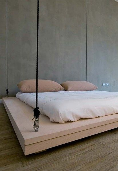 cama suspensa por cabos