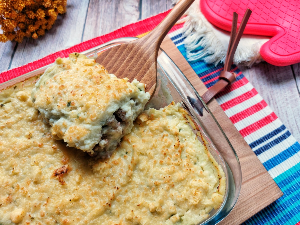 Escondidinho Low Carb de Couve-flor