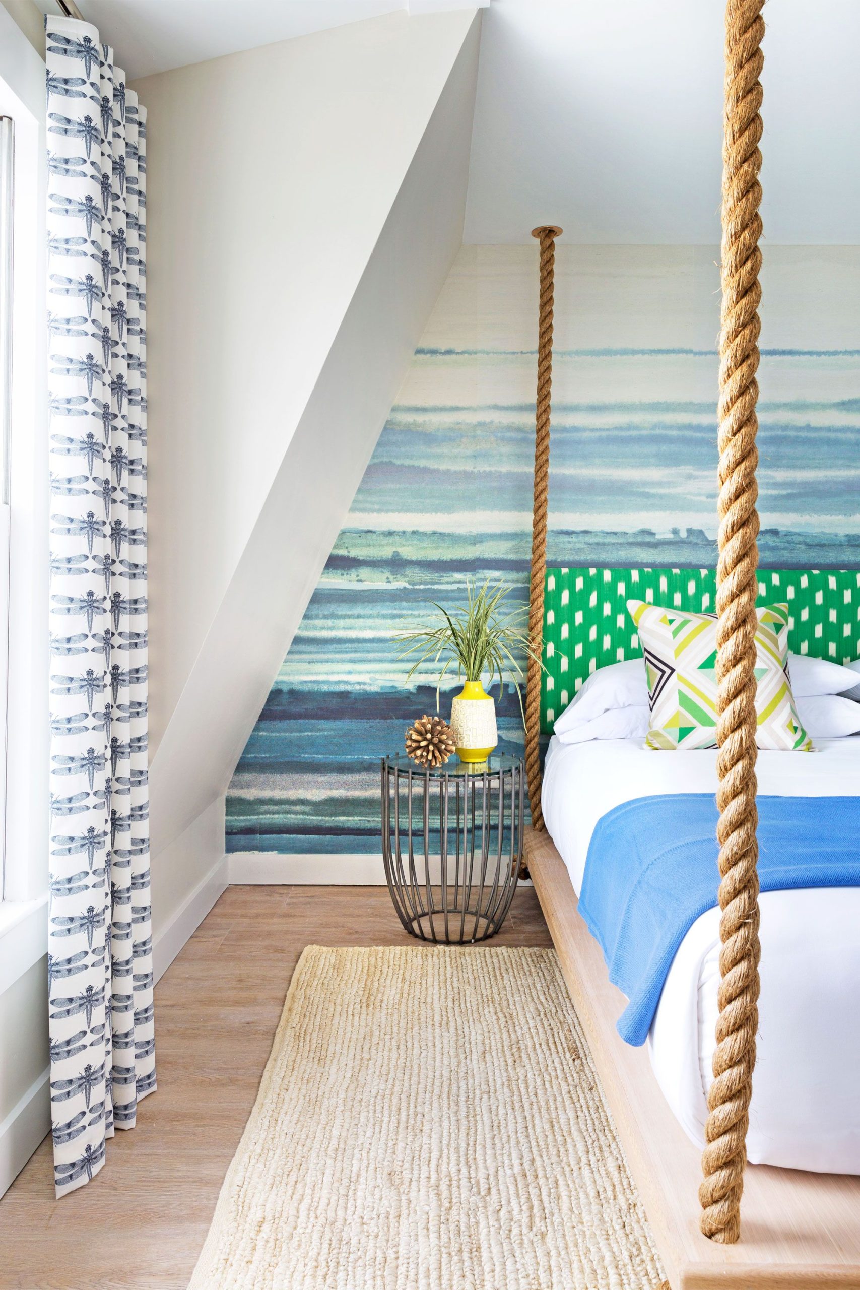 quarto com decoração praiana