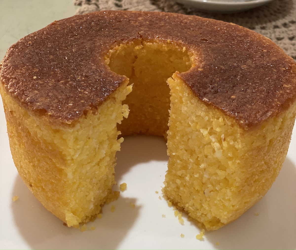 Bolo de Fubá com Iogurte