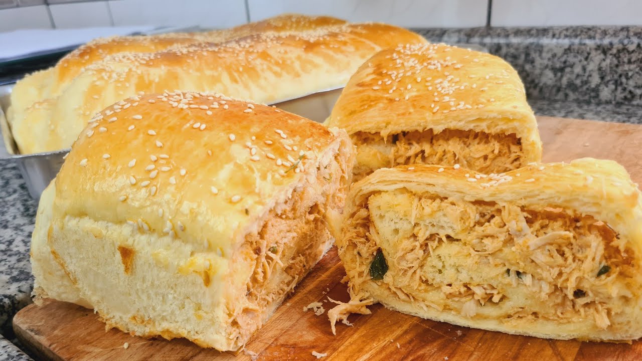 Receita de Pão Caseiro de Frango