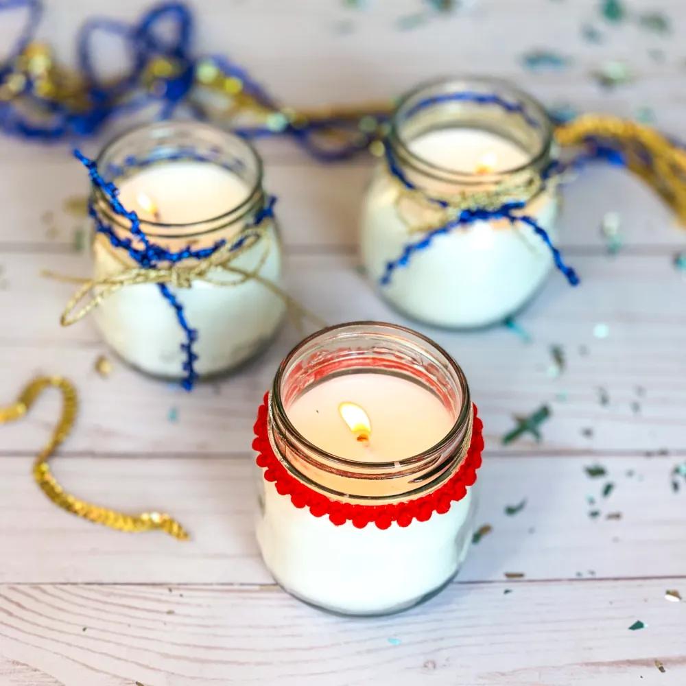 velas simples de natal