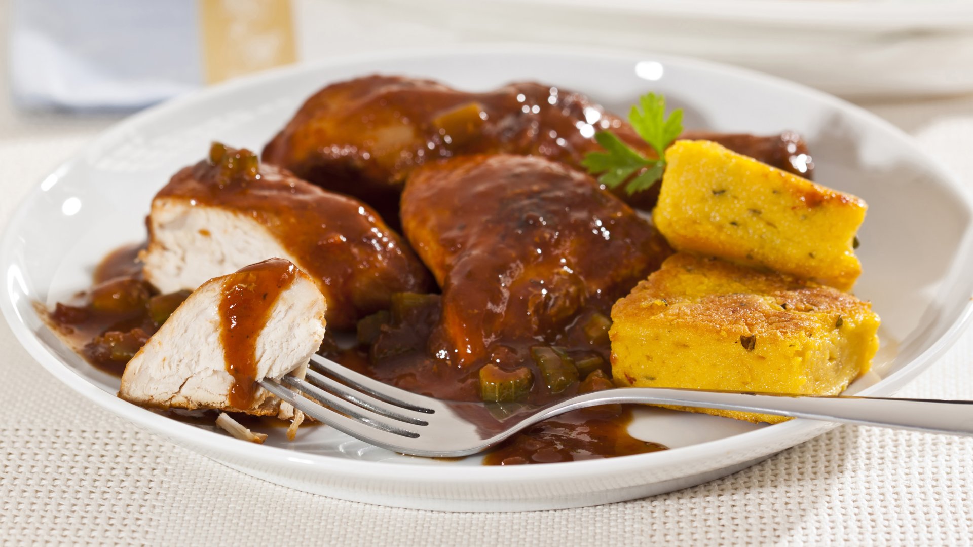 Receita de Frango com Polenta Frita