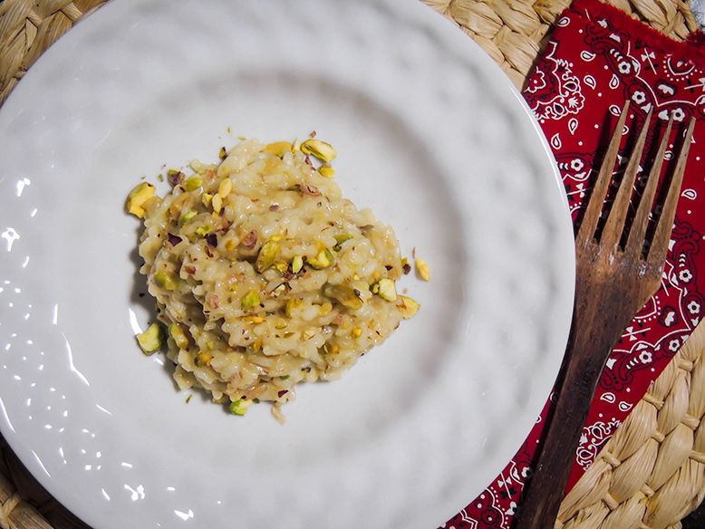 Risoto de Pera com Pistache