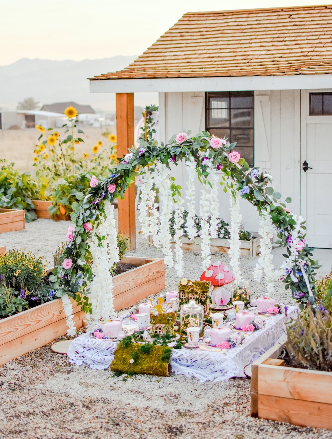 jardim encantado como tema de aniversário