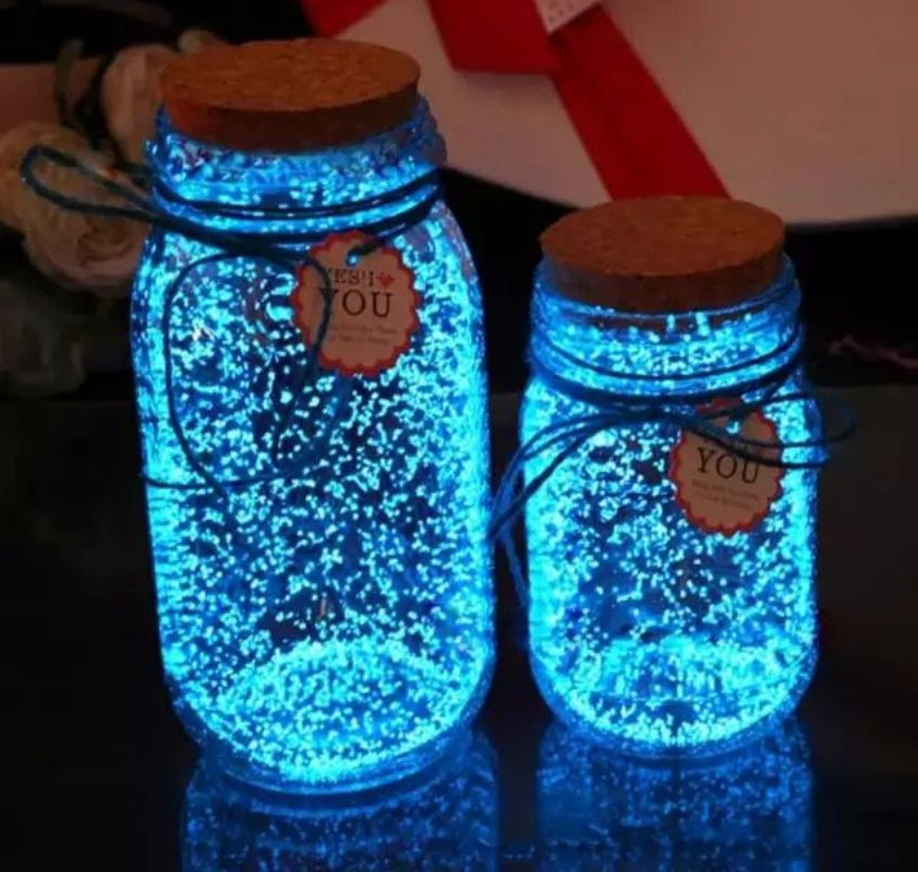 glow jars como lembrancinha de 15 anos