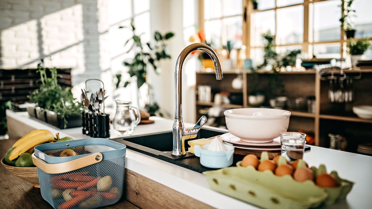 visão de cozinha organizada