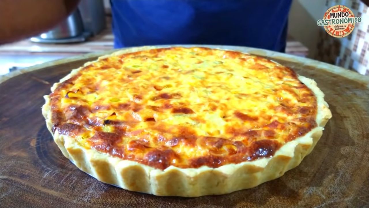 Receita de Quiche de Alho-Poró