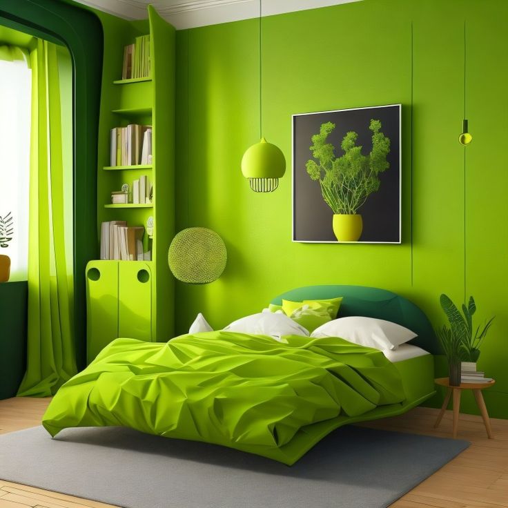 quarto verde neon cores odiadas por quem compra casa