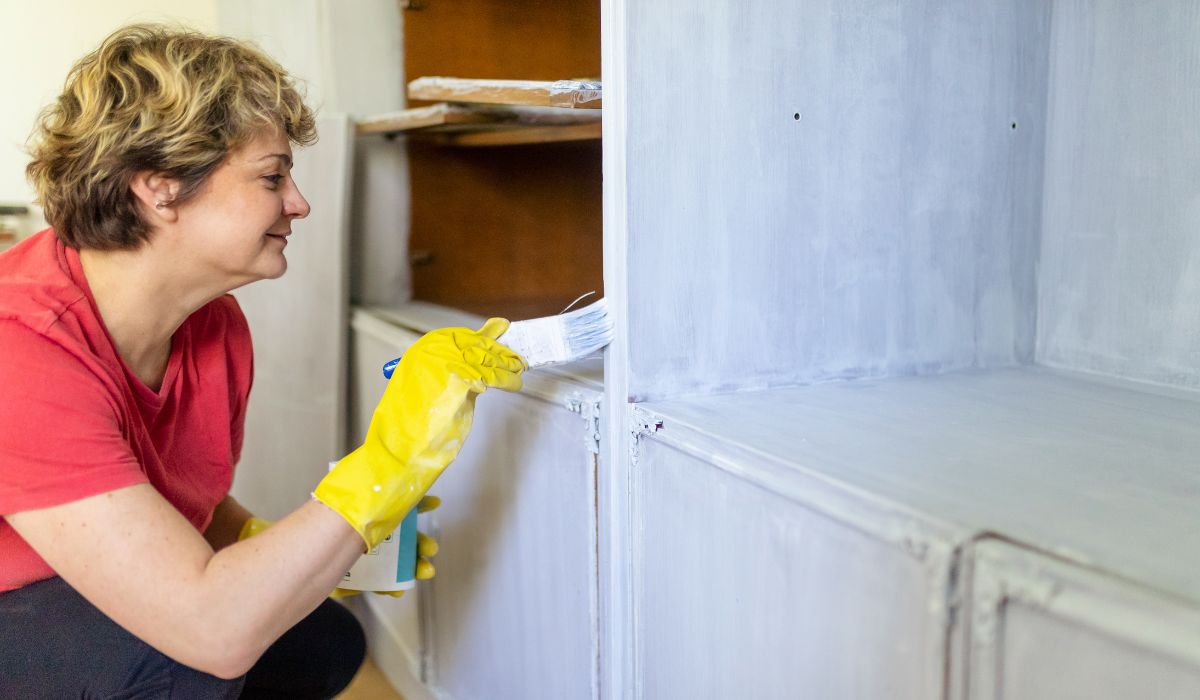 pintar armários da cozinha pincel